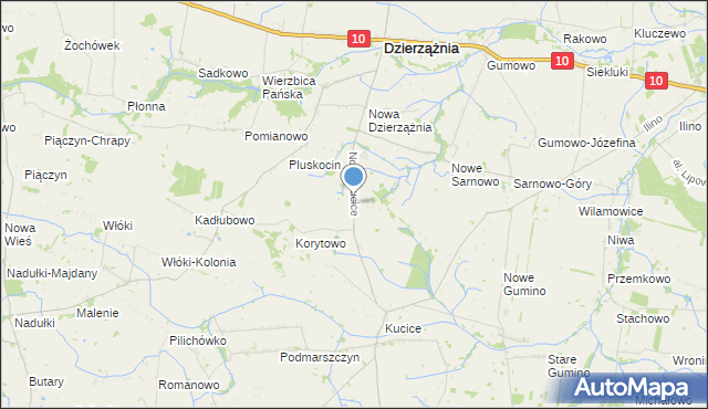 mapa Nowe Kucice, Nowe Kucice na mapie Targeo